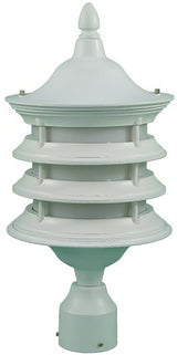 Dabmar Lighting GM182-L6-30K-W white outdoor post light fixture