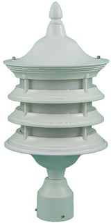 Dabmar Lighting GM182-L6-60K-W white outdoor post light fixture