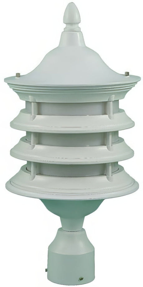 Dabmar Lighting GM182-L6-60K-W white outdoor post light fixture