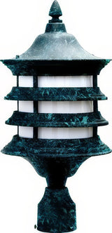 Dabmar Lighting GM182-L6-RGBW-VG verde green outdoor post light fixture