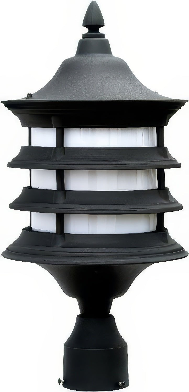 Dabmar Lighting GM182-L9-27K-B black outdoor post light fixture