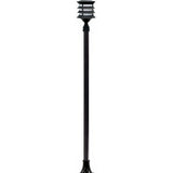 Dabmar Lighting GM1821-L9-40K-B black post light & pole
