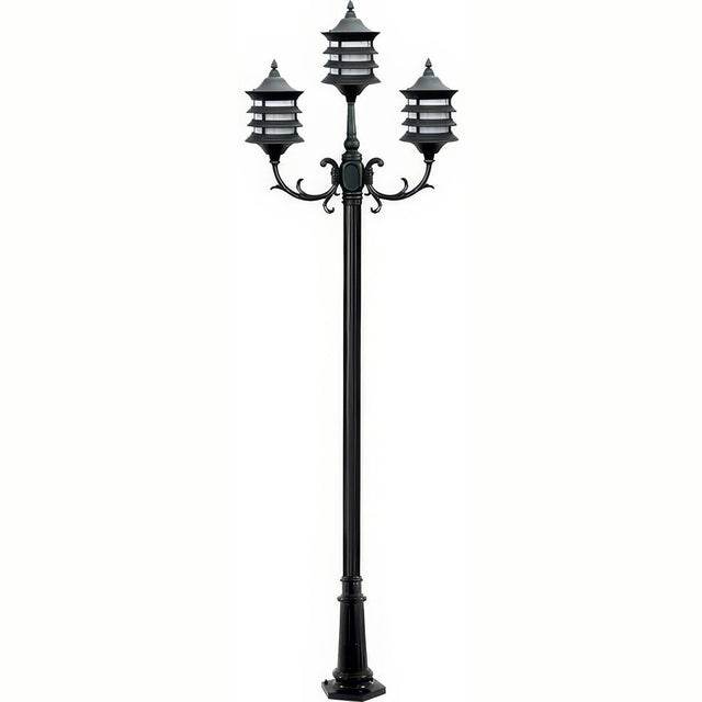 Dabmar Lighting GM1823-B black post light & pole
