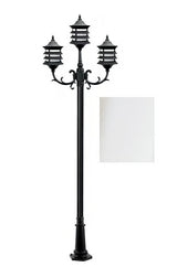 Dabmar Lighting GM1823-L18-RGBW-W white post light & pole