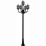 Dabmar Lighting GM1825-B black post light & pole