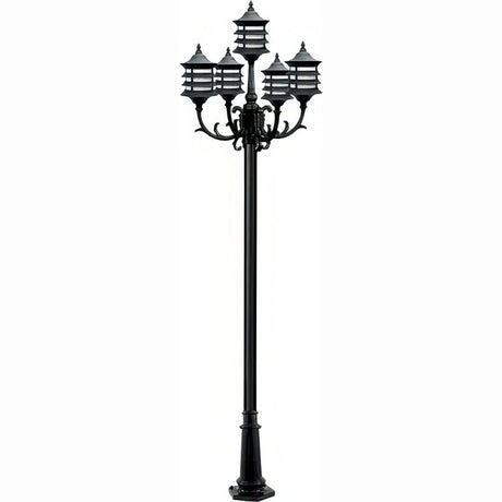 Dabmar Lighting GM1825-B black post light & pole