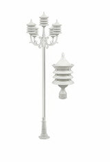 Dabmar Lighting GM1825-L30-RGBW-W white post light & pole