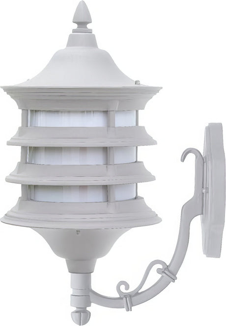 Dabmar Lighting GM185-L6-30K-W white outdoor wall light fixture