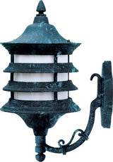 Dabmar Lighting GM185-L6-60K-VG verde green outdoor wall light fixture