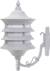 Dabmar Lighting GM185-L6-60K-W white outdoor wall light fixture