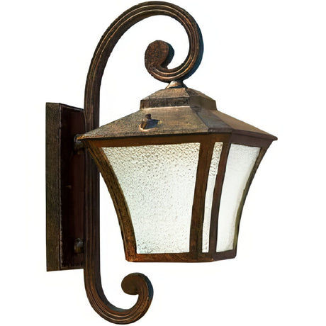Dabmar Lighting GM210-DS dark bronze stone outdoor wall light fixture
