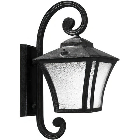 Dabmar Lighting GM210-L18-65K-B black outdoor wall light fixture