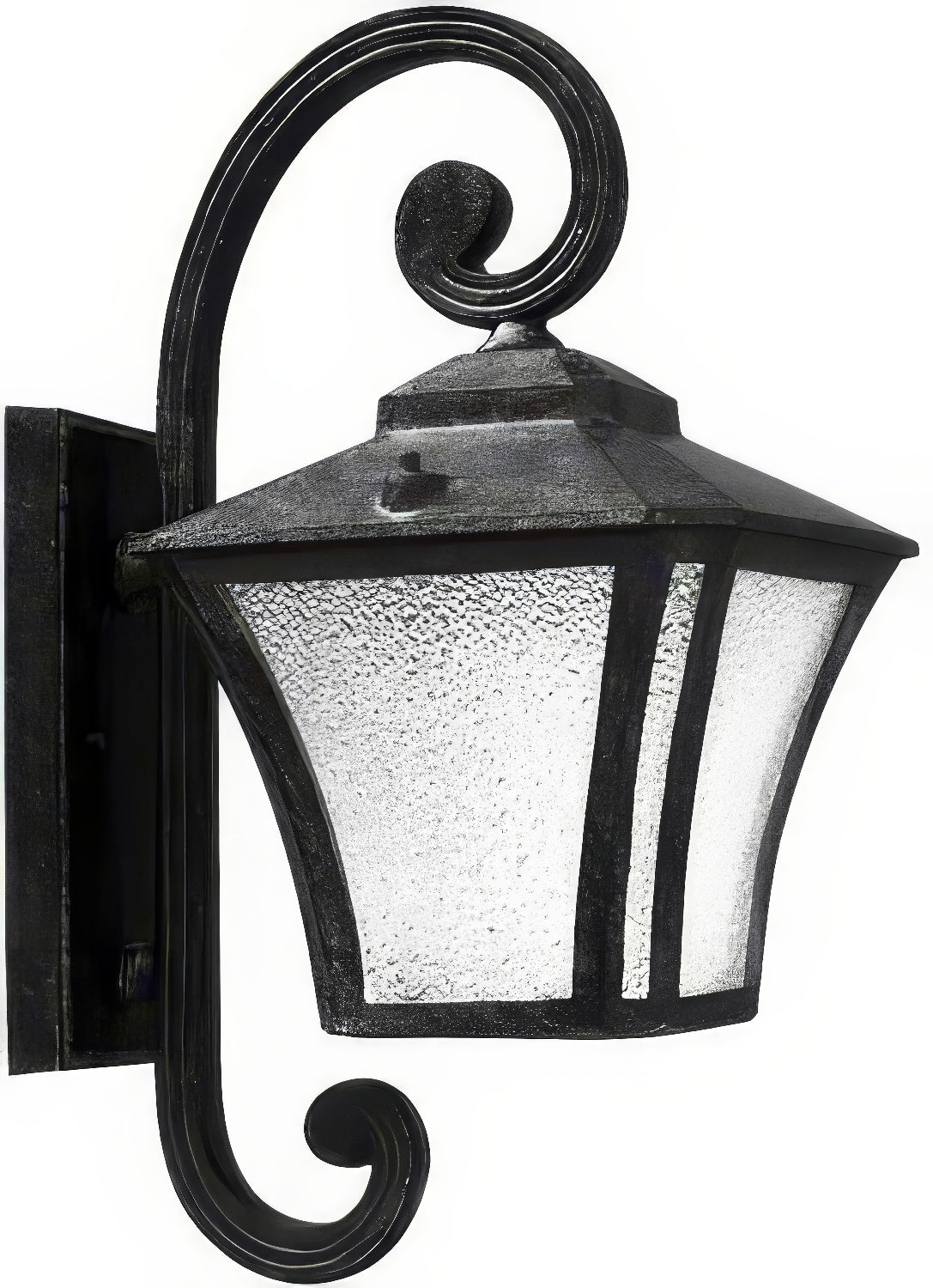 Dabmar Lighting GM210-L6-30K-B black outdoor wall light fixture