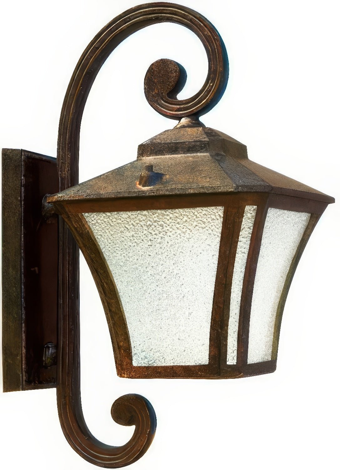 Dabmar Lighting GM210-L6-30K-DBS dark bronze stone outdoor wall light fixture