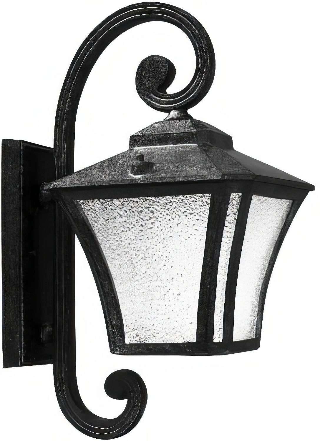 Dabmar Lighting GM210-L6-60K-B black outdoor wall light fixture