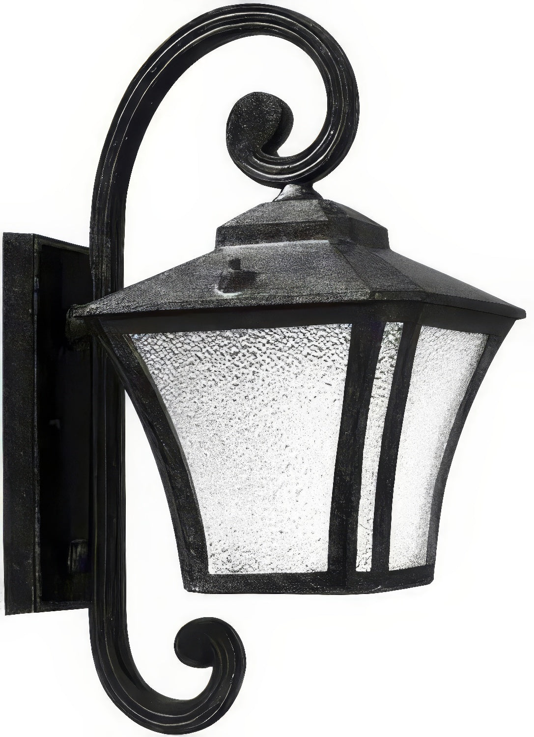 Dabmar Lighting GM210-L9-40K-B black outdoor wall light fixture
