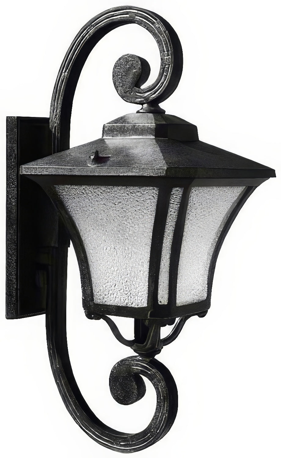 Dabmar Lighting GM211-L18-65K-B black outdoor wall light fixture
