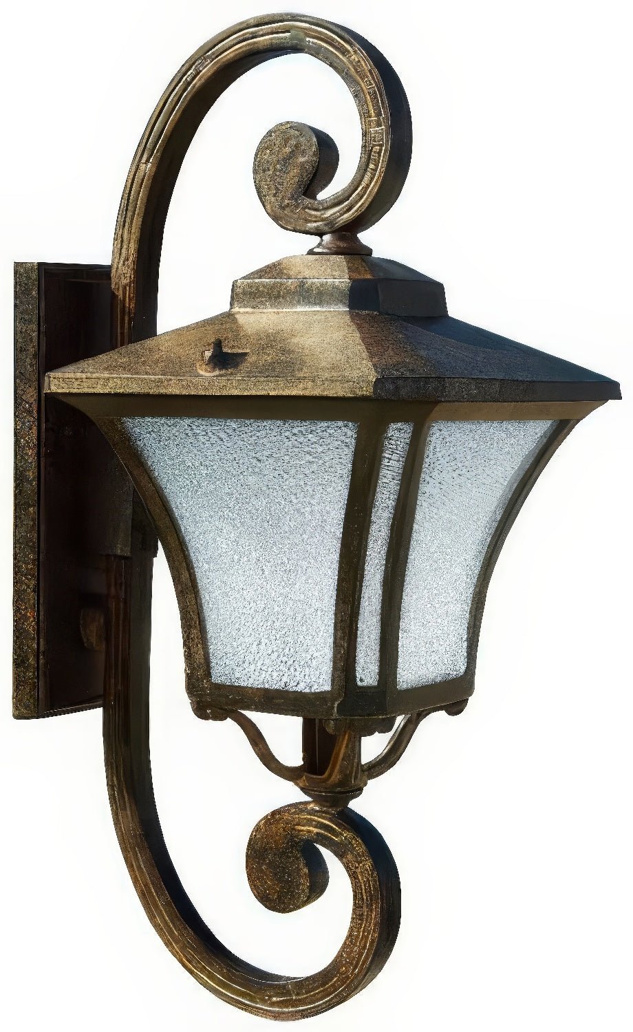 Dabmar Lighting GM211-L6-30K-DBS dark bronze stone outdoor wall light fixture