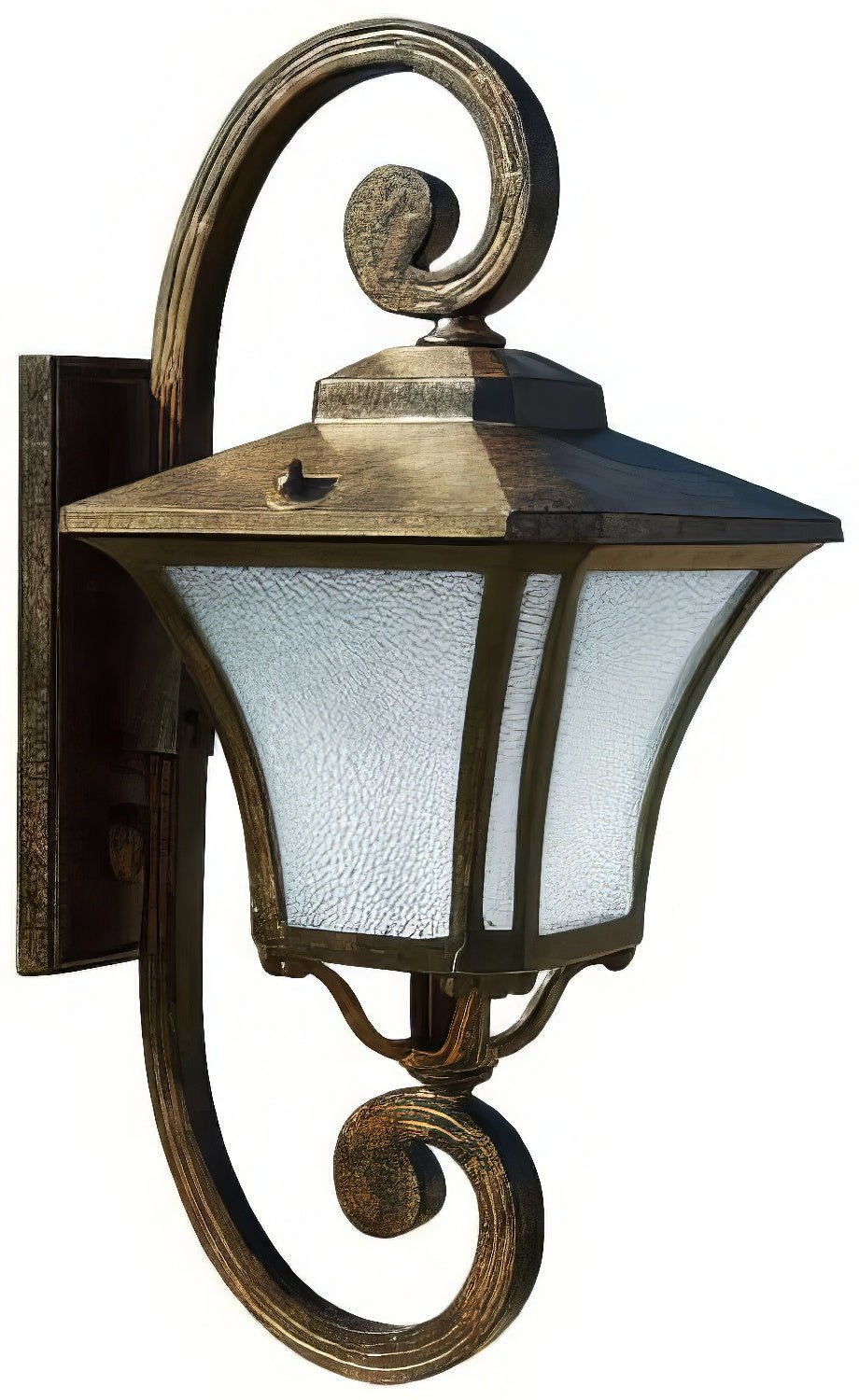 Dabmar Lighting GM211-L9-27K-DBS dark bronze stone outdoor wall light fixture