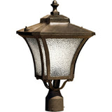 Dabmar Lighting GM212-DS dark bronze stone post mount fixture
