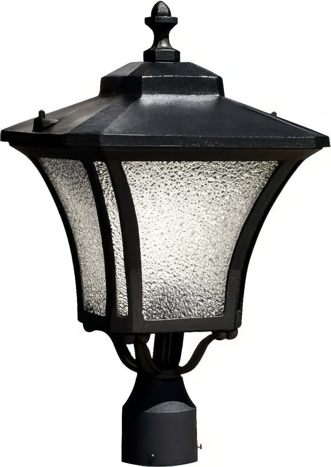 Dabmar Lighting GM212-L9-40K-B black outdoor post light fixture