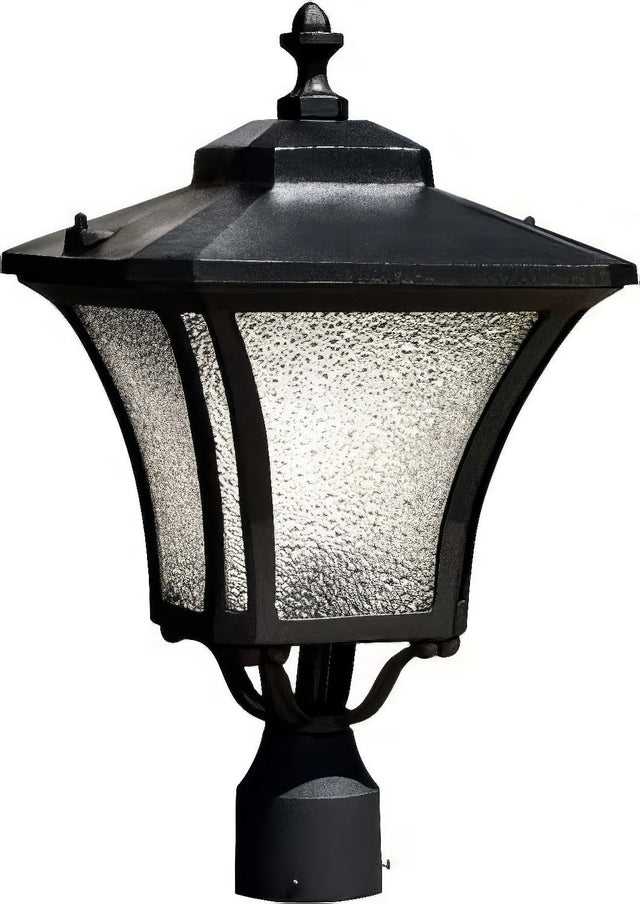 Dabmar Lighting GM212-L9-40K-B black outdoor post light fixture