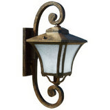 Dabmar Lighting GM217-DS dark bronze stone outdoor wall light fixture