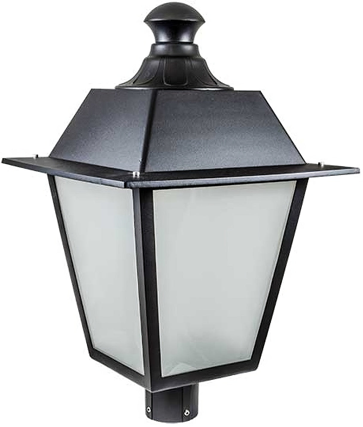 Dabmar Lighting GM224-L18-65K-B black outdoor post light fixture