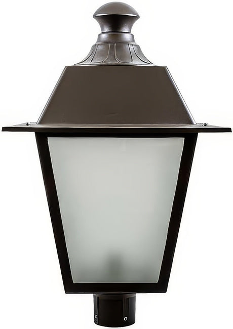 Dabmar Lighting GM224-L30-30K-B black outdoor post light fixture