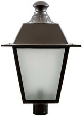 Dabmar Lighting GM224-L30-65K-B black outdoor post light fixture