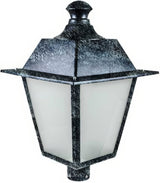Dabmar Lighting GM224-L30-65K-VG verde green outdoor post light fixture