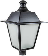 Dabmar Lighting GM2241-L18-65K-B black post light & pole