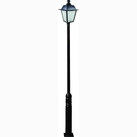 Dabmar Lighting GM2241-L30-30K-B black post light & pole