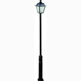 Dabmar Lighting GM2241-L30-65K-B black post light & pole