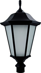 Dabmar Lighting GM225-L20-50K-B-FR black outdoor post light fixture