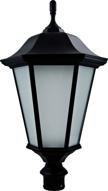 Dabmar Lighting GM225-L20-50K-B-FR black outdoor post light fixture