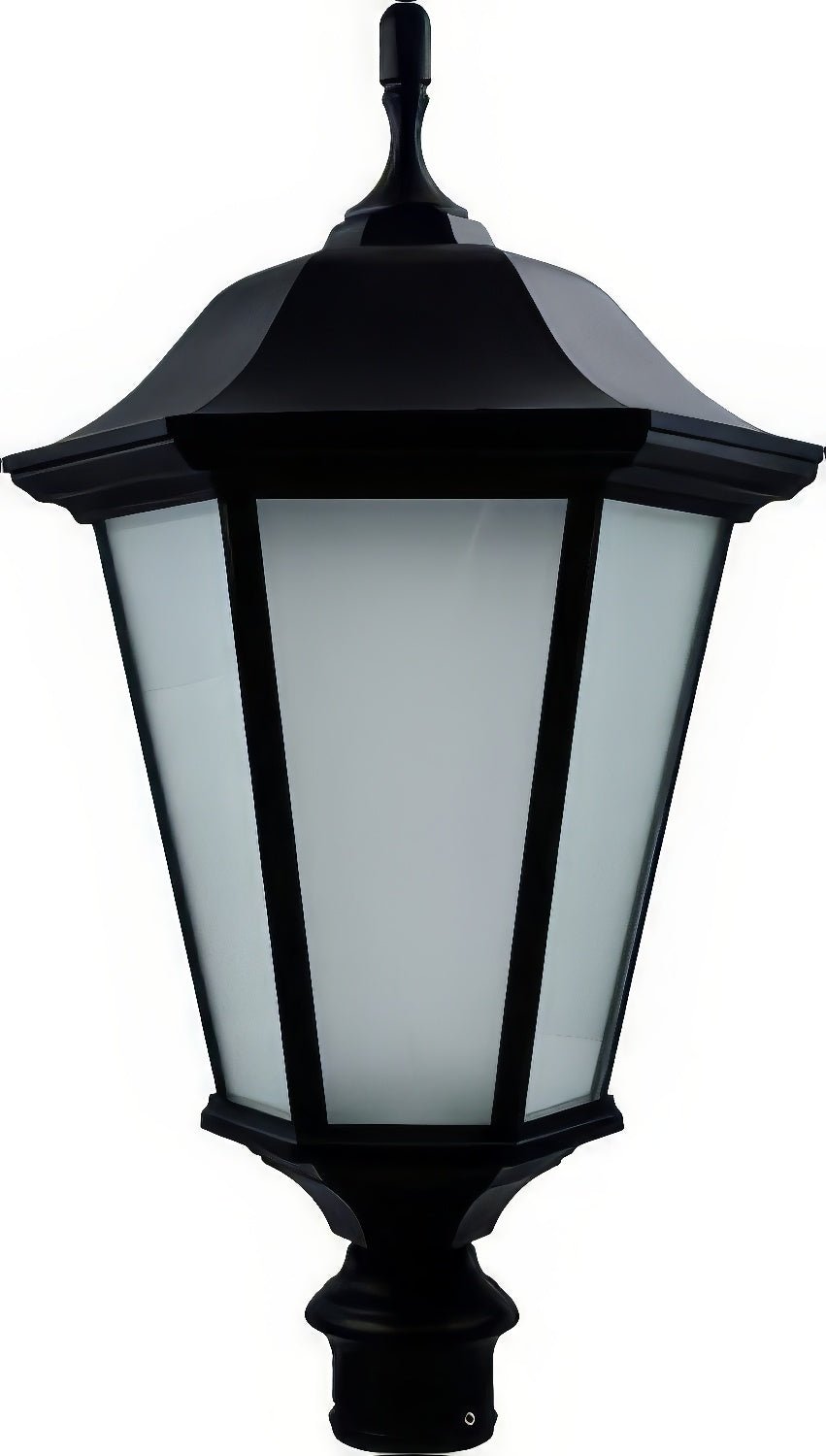 Dabmar Lighting GM225-L30-30K-B-FR black outdoor post light fixture