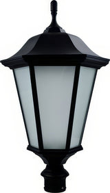 Dabmar Lighting GM225-L30-30K-B-FR black outdoor post light fixture