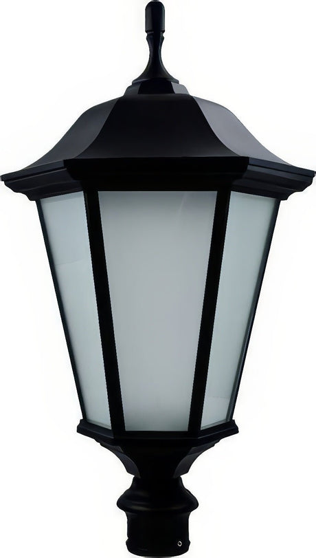 Dabmar Lighting GM225-L30-30K-B-FR black outdoor post light fixture