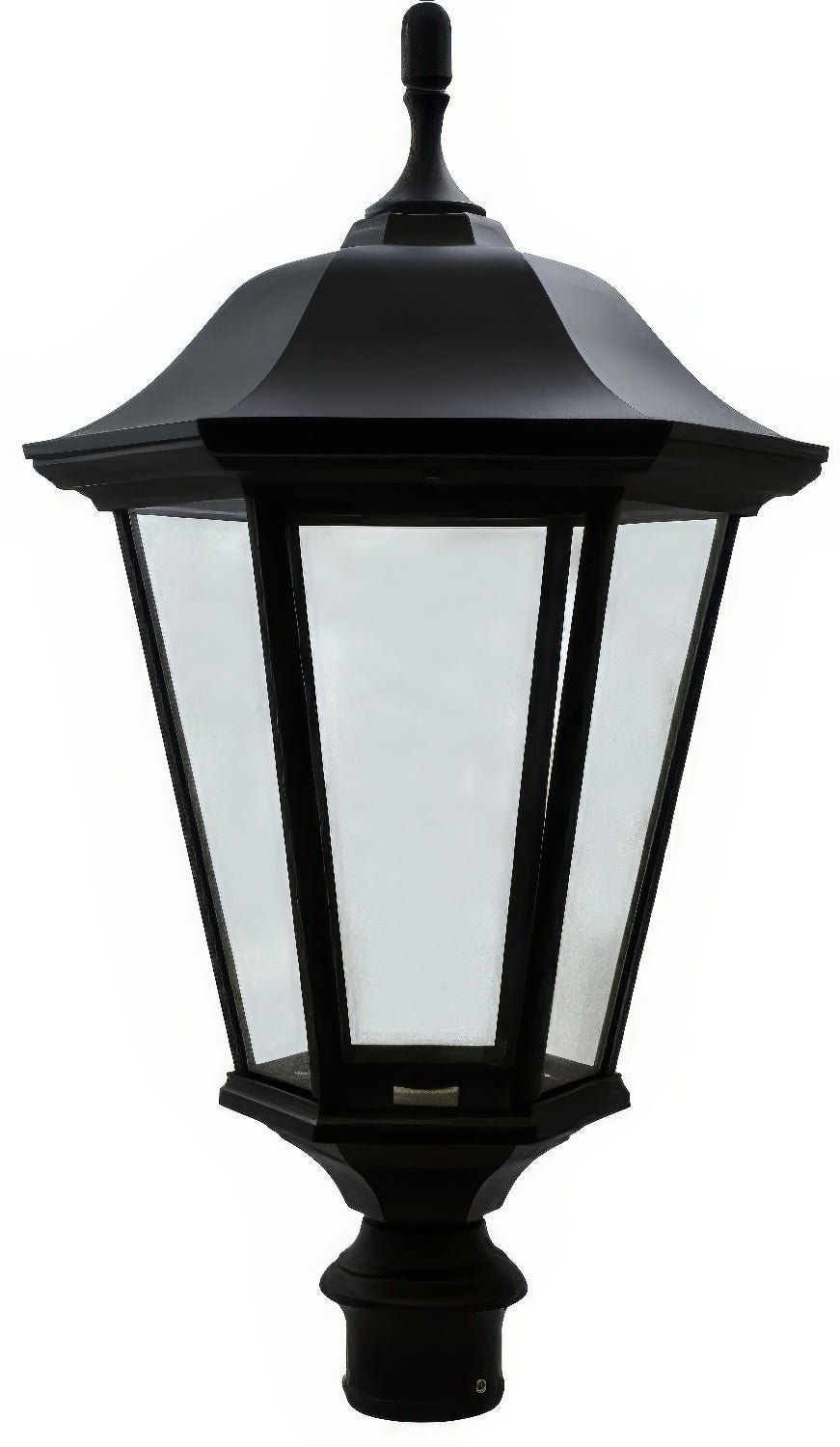 Dabmar Lighting GM225-L30-30K-B black outdoor post light fixture