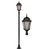 Dabmar Lighting GM2300-FROST-B black post fixture