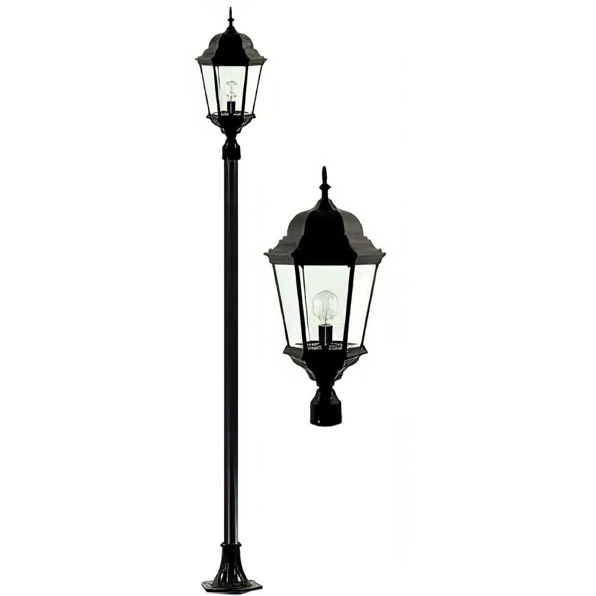 Dabmar Lighting GM2301-B black post fixture