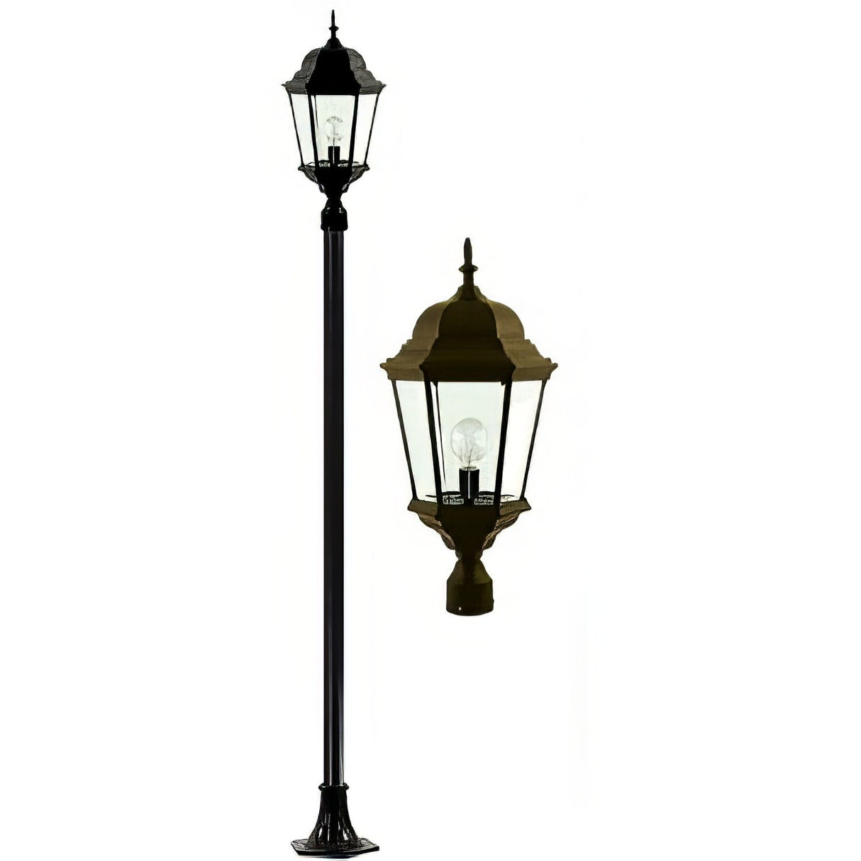 Dabmar Lighting GM2301-BZ bronze post fixture
