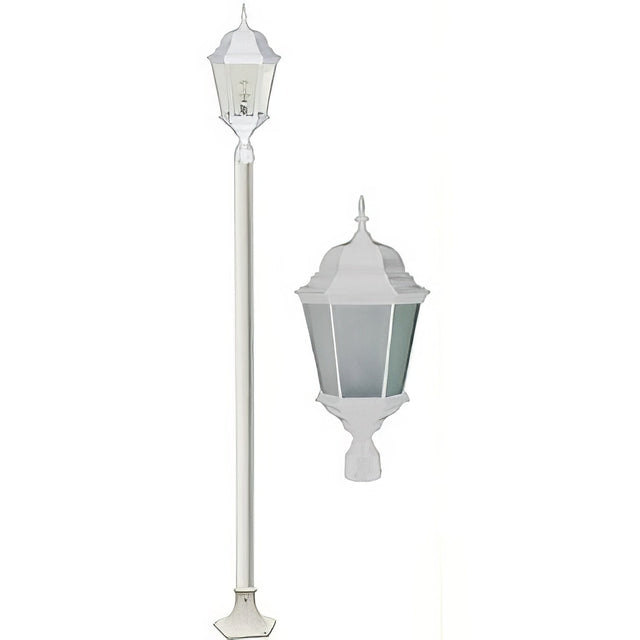 Dabmar Lighting GM2301-LED30-W-FR white post top fixture