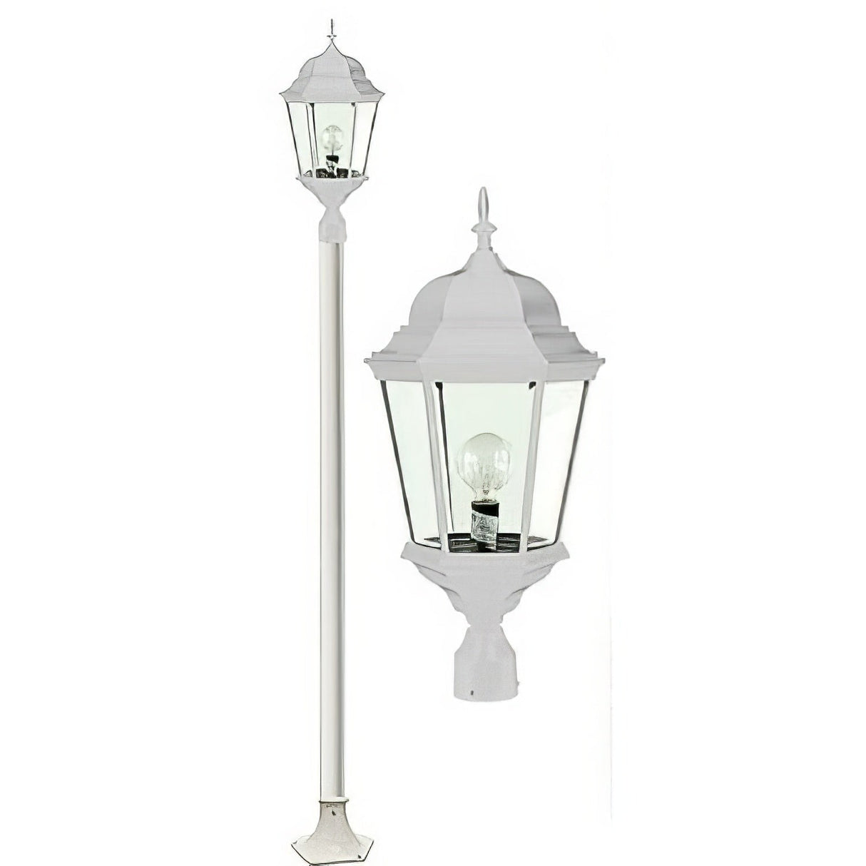 Dabmar Lighting GM2301-LED30-W white post top fixture