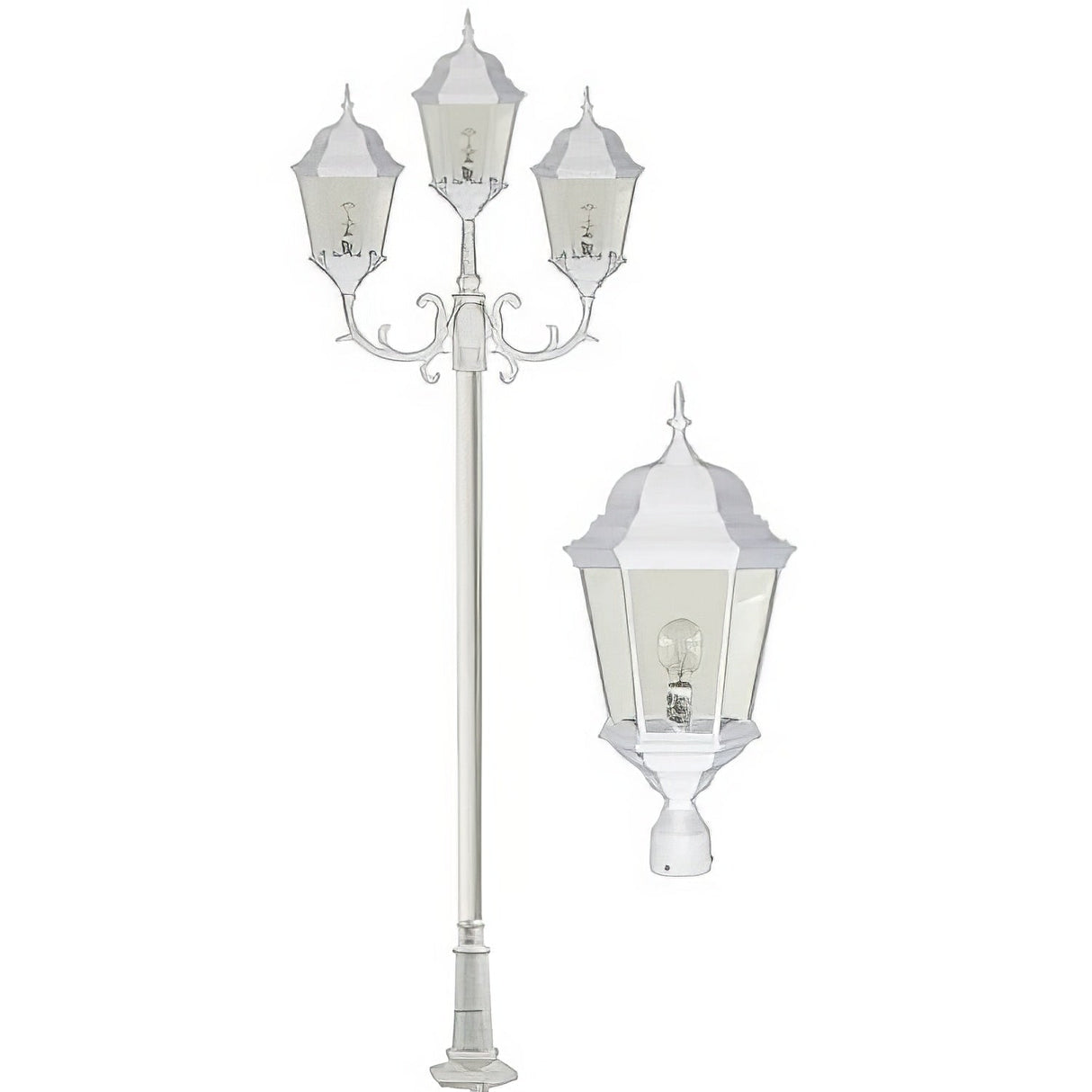 Dabmar Lighting GM2306-VG verde green post fixture