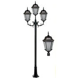 Dabmar Lighting GM2307-B-FROST black post fixture