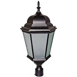 Dabmar Lighting GM235-B/FROST black post top fixture