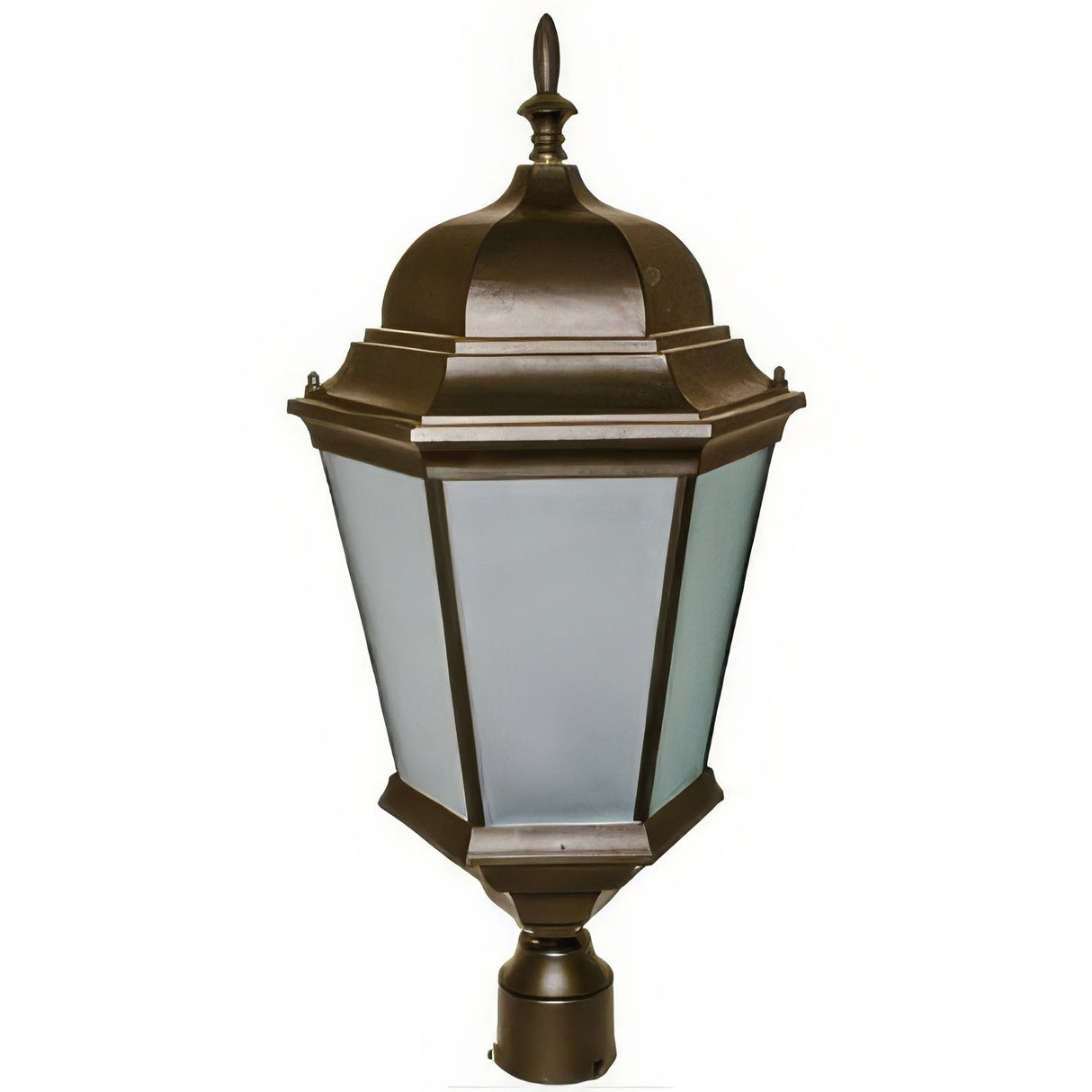 Dabmar Lighting GM235-BZ/FROST bronze post top fixture