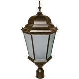 Dabmar Lighting GM235-BZ/FROST bronze post top fixture